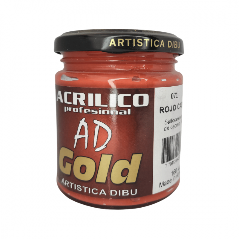 Ad Acrilico Prof. Gold G2 (071) Rojo De Cadmio