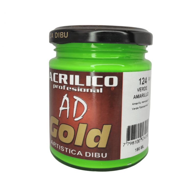Ad Acrilico Prof. Gold G1 (124) Verde Amarillo