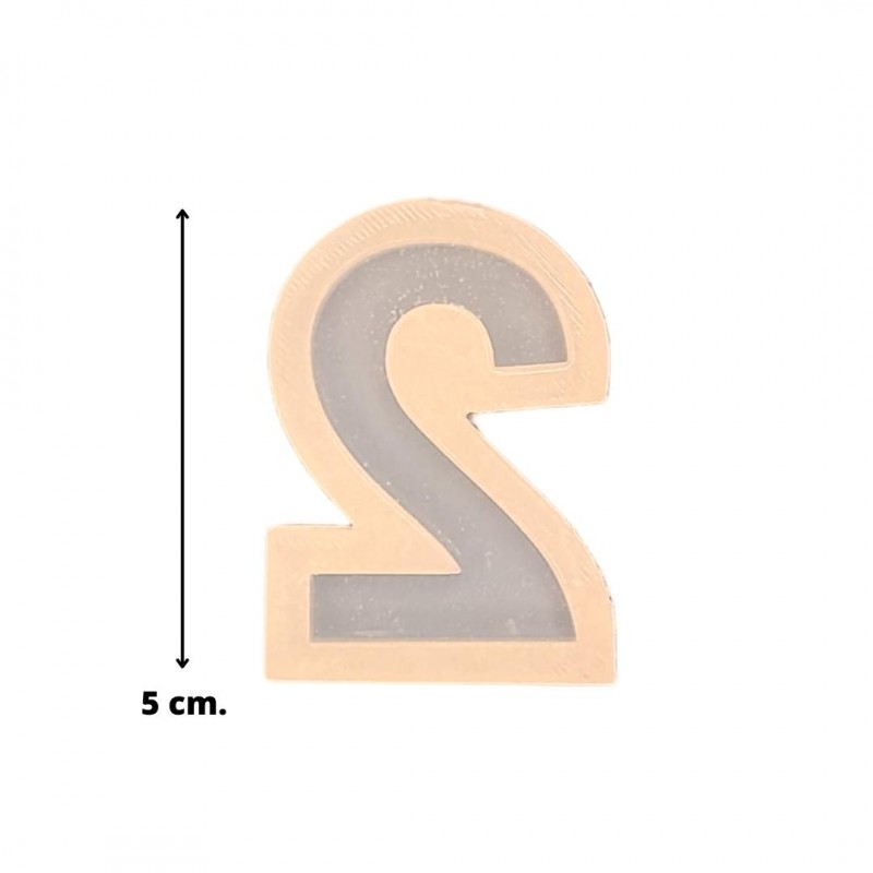 Molde Silic. p/res. (1213/2-2) Numero 5cm. 2