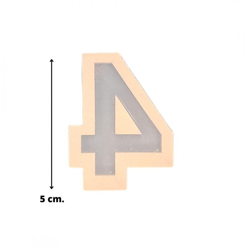 Molde Silic. p/res. (1213/2-4) Numero 5cm. 4