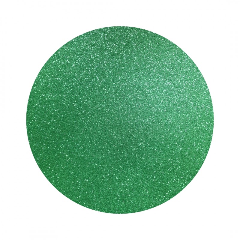 Goma Eva Glitter 40x60cm. Paq. X 10  Verde