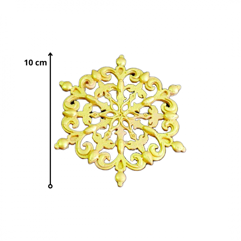 Molde Silic. (6.91) Mandala Labrada 10cm.*