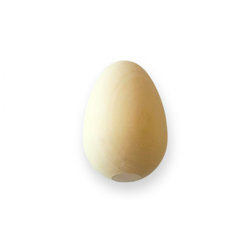 Huevo De Madera 6x4cm.