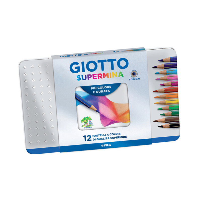 Giotto Lapiz Supermina Lata X 12 Colores (236700ot)
