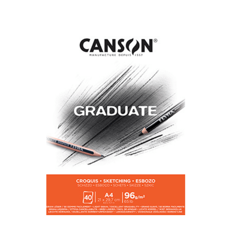 Canson Bk Graduate Croquis 96gs. X 40h. A4 (c400110362)