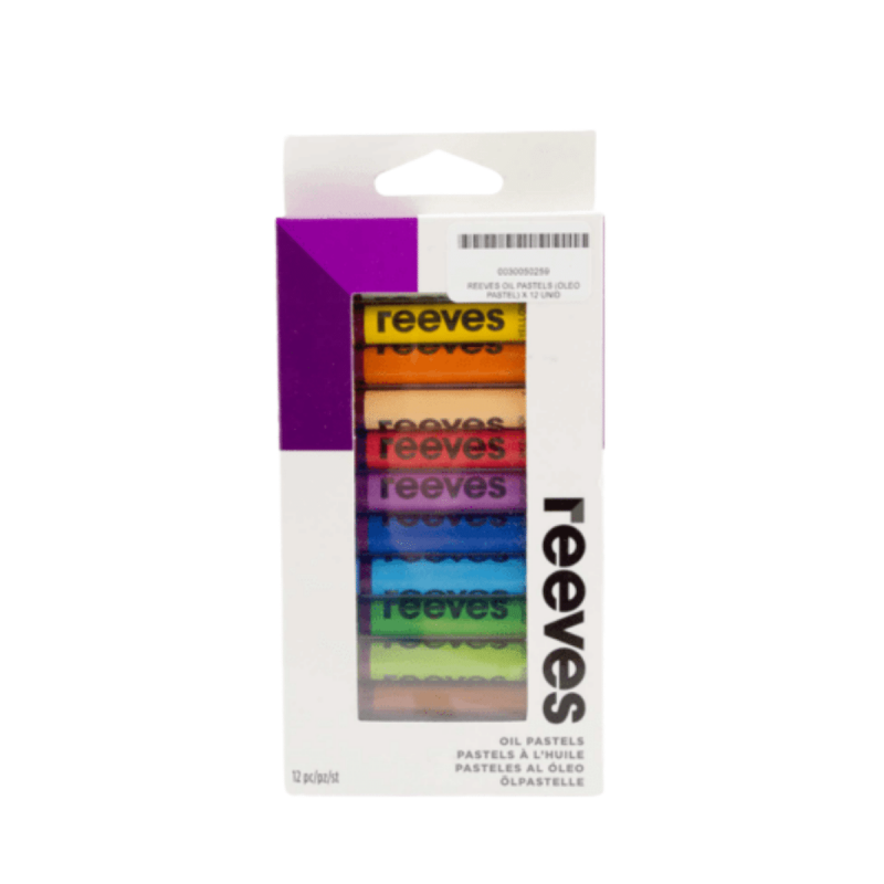 Reeves Pastel Oleo Largos X 12 Colores Profesional