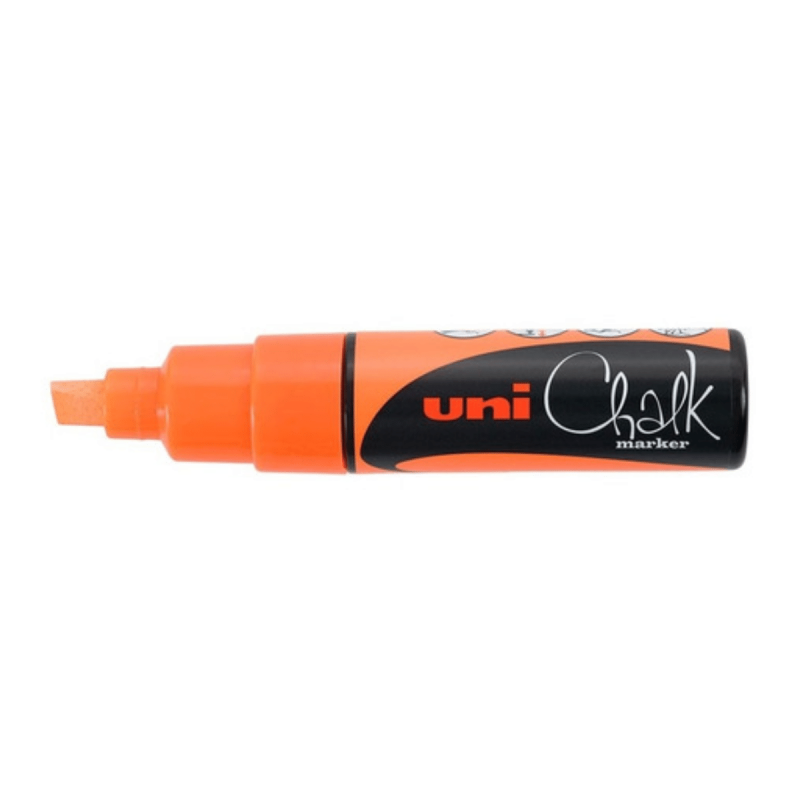 Marcador Posca Uni-chalk 8mm. Nf (naranja Fluo)