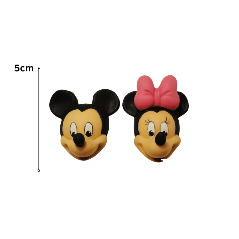 Molde Silic. (4.25) Cara De Minnie Y Mickey Combinable*