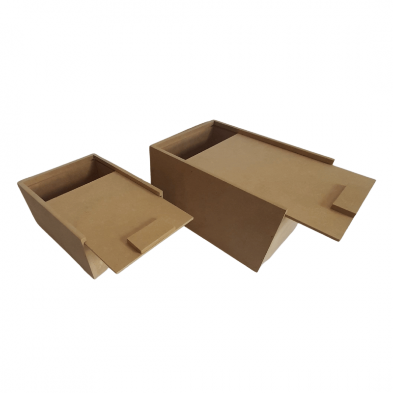 Mdf Cajas Tapa Deslizable Kit X 2 (kit2015/5d)